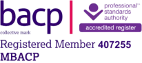 The logo of the British Association for Counselling and Psychotherapy (BACP), highlighting Monique Daranyi’s professional accreditation.